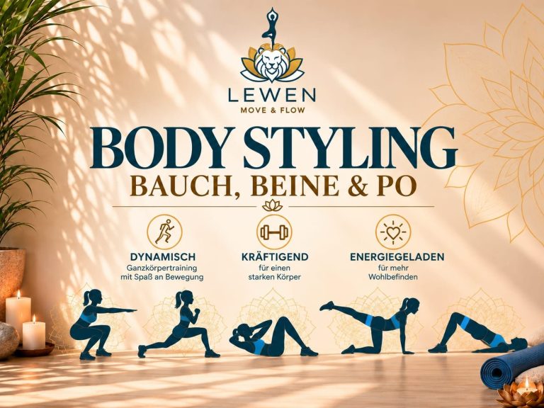 Dynamisch • Kräftigend • Energiegeladen

Body Styling ist ein abwechslungsreiches Kraftausdauertraining mit Schwerpunkt auf Bauch, Beine und